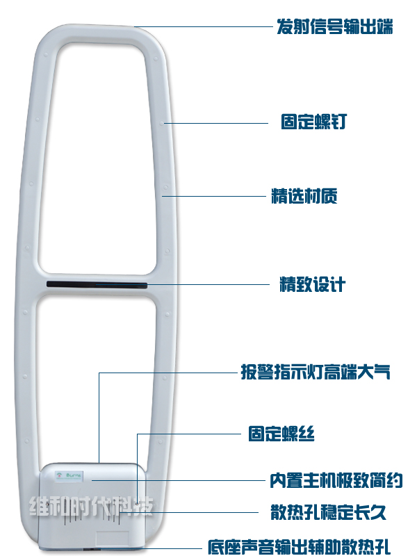 F-S3高檔服裝店防盜專用聲磁防盜報警器